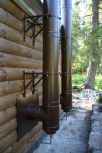 Установка дымоходов для камина и бани